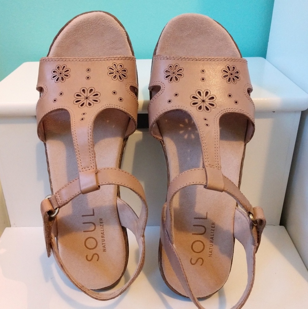 👡👡SOUL NATURALIZER leather "Brio" Sandals